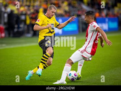 Dortmund, Deutschland. 06. AUG. 2023. Julian Ryerson (BVB) Borussia Dortmund - Ajax Amsterdam 06.08.2023 Copyright (nur für journalistische Zwecke) by Stockfoto