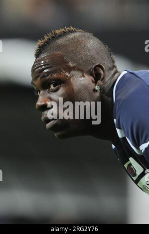 Modena Italy 2012-10-15 : Mario Balotelli Spieler der italienischen Fußballnationalmannschaft während des Spiels der WM-Qualifikatoren 2014, Italien - Dänemark 3-1 Stockfoto