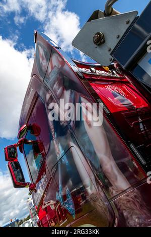 Truck Art. 47. Annual Gloucestershire Vintage and Country Extravaganza, South Cerney Airfiled, Cirencester. UK Stockfoto