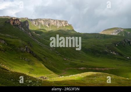 Die Großglockner Hochalpenstraße in Österreich. Stockfoto