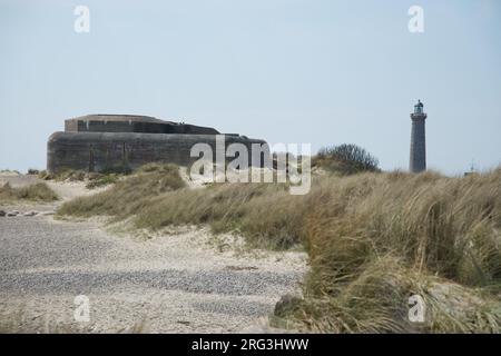 Deutscher Bunker WW2 Skagen, Dänemark Stockfoto