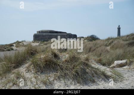 Deutscher Bunker WW2 Skagen, Dänemark Stockfoto