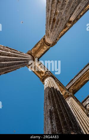 Zeus-Tempel in der antiken Stadt Aizanoi in Kütahya Türkei Stockfoto