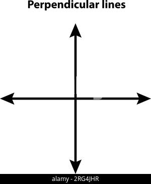 Senkrechte Linien. vektorlinie. Auf weißem Hintergrund. Mathematikunterricht Stock Vektor