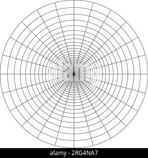 Kreisdiagramm. Linienzeichnung der vektordarstellung Stock Vektor