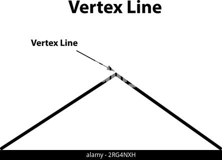 eckpunktlinie. vektordarstellung auf weißem Hintergrund Stock Vektor