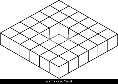 Isometrische 3D-Formen für Würfel. cube-Symbol. Im Trendigen Design Vector. vektordarstellung auf weißem Hintergrund Stock Vektor