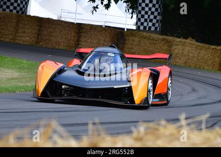 Rob Bell, Marvin Kirchhofer, McLaren Solus, Supercar Run, eine Gelegenheit, die renommiertesten Autos der Welt aus nächster Nähe zu sehen, zu hören und aus nächster Nähe zu sehen, und für Stockfoto