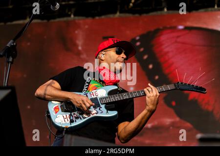 Mailand Italien 17. Juni 2023 Tom Morello live in Firenze Rocks 2023 in Visarno Arena Florence Italien IT © Roberto Finizio / Alamy Stockfoto