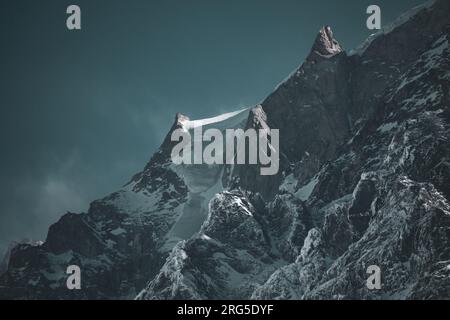 Schneebedeckte Berge Stockfoto