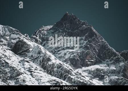 Schneebedeckte Berge Stockfoto