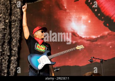 Mailand Italien 17. Juni 2023 Tom Morello live in Firenze Rocks 2023 in Visarno Arena Florence Italien IT © Roberto Finizio / Alamy Stockfoto