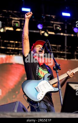 Mailand Italien 17. Juni 2023 Tom Morello live in Firenze Rocks 2023 in Visarno Arena Florence Italien IT © Roberto Finizio / Alamy Stockfoto