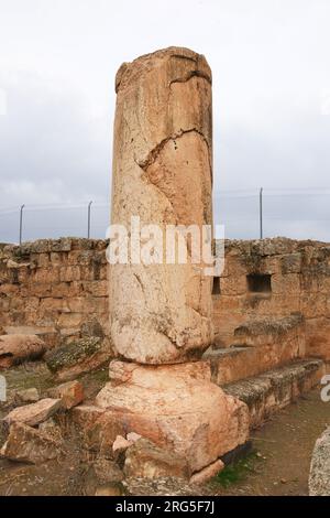 In den alten Ruinen von Harran, Türkei, befindet sich eine Madrasa aus dem 12. Jahrhundert. Sie gilt als die älteste Universität der Welt. Stockfoto