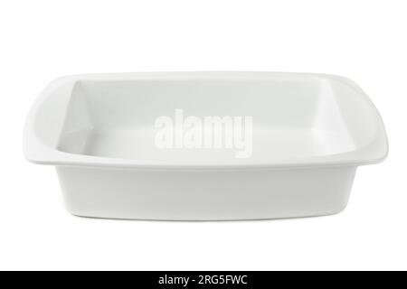Keramik Topf auf weißem Hintergrund Stockfoto