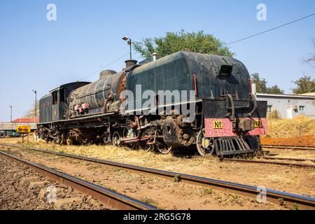 1952 Beyer-Garratt 14a Klasse Lokomotive 512 in Victoria Falls, Simbabwe Stockfoto