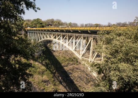 Die Victoria Falls Bridge, Simbabwe Stockfoto