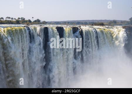 Die Victoria Falls (Mosi-oa-Tunya) Simbabwe Stockfoto