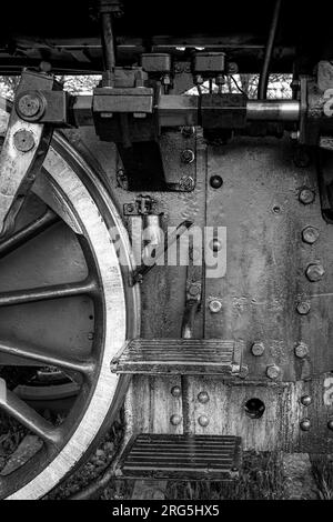 Historische Dampfeisenbahn in der Landschaft von Siena, Toskana, Italien, Europa Stockfoto