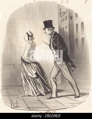 Non, madame, je ne vous quitterai pas... 1848 von Honoré Daumier Stockfoto