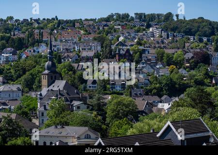 Die Altstadt von Langenberg, ein Bezirk Velbert im Bezirk Mettmann, NRW, Deutschland Stockfoto