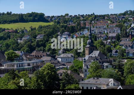 Die Altstadt von Langenberg, ein Bezirk Velbert im Bezirk Mettmann, NRW, Deutschland Stockfoto