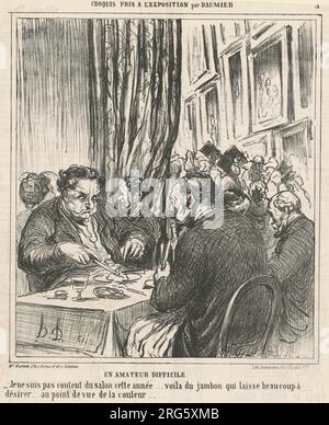 UN Amateur difficile 19. Century von Honoré Daumier Stockfoto