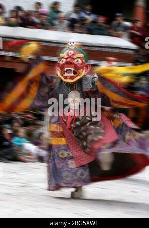 Lama Dancer, Hemis Festival, Leh, Ladakh, Indien Stockfoto