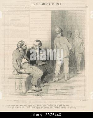 Je compte sur vous pour Signator 19. Century von Honoré Daumier Stockfoto