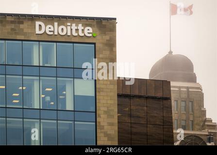 Deloitte Firmengebäude in der Innenstadt von Halifax Nova Scotia Kanada Stockfoto