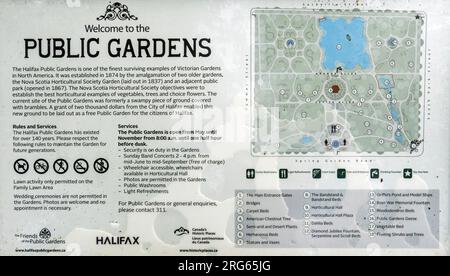 Halifax Public Gardens im Zentrum von Halifax Nova Scotia Kanada Stockfoto