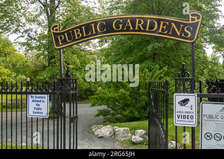 Halifax Public Gardens im Zentrum von Halifax Nova Scotia Kanada Stockfoto