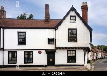 Ancient House and Oak House (früher King Edward VI Grammar School 1550-1665), Eastgate Street, Bury St Edmunds, Suffolk Stockfoto