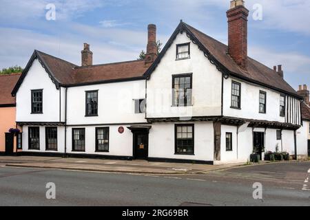 Ancient House and Oak House (früher King Edward VI Grammar School 1550-1665), Eastgate Street, Bury St Edmunds, Suffolk Stockfoto