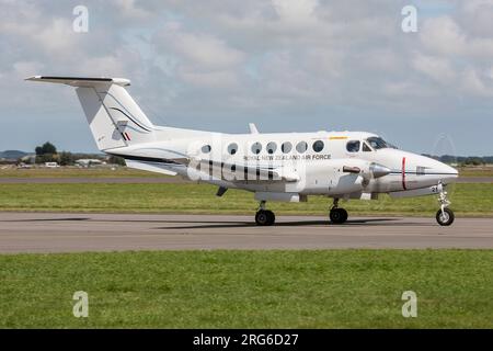 Ein Super King Air B200 der Royal New Zealand Air Force. Stockfoto