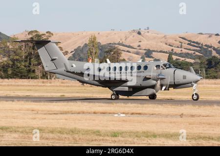 Ein Super King Air 350i der Royal New Zealand Air Force. Stockfoto