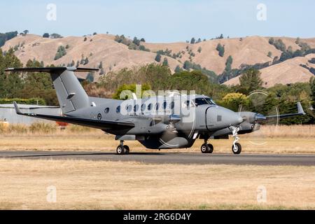 Ein Super King Air 350i der Royal New Zealand Air Force. Stockfoto
