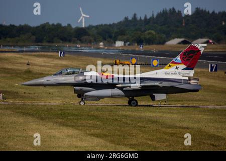 Colorado Air National Guard F-16C Jet zum 100. Jubiläum während der Übung Air Defender 2023. Stockfoto