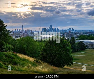 Greenwich is a borough in London, England, on the banks of the River Thames. Known for its maritime history, Stock Photo