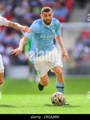 06 Aug 2023 - Arsenal / Manchester City - FA Community Shield - Wembley Stadium. Mateo Kovacic von Manchester City während des Spiels gegen Arsenal. Bild : Mark Pain / Alamy Live News Stockfoto