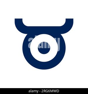 Bull-Symbol und Logo-Vorlage in abstrakter Polygonform für Handel, Unternehmen, Kryptowährung, Unternehmensberater, Lebensmittel, Bauernhof und Viehzuchtgeschäft Stock Vektor