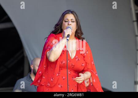 Rumer tritt am 8. Tag von American Express auf und präsentiert BST Hyde Park mit Rumer, wo: London, Großbritannien, wenn: 07. Juli 2023 Guthaben: Phil Lewis/WENN Stockfoto