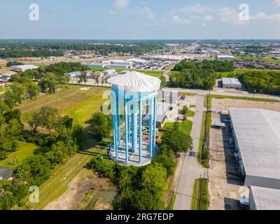 Luftfoto Beaumont Texas Wasserturm Stockfoto