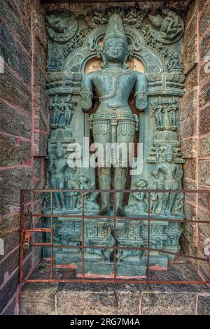 07 23 2007 vintage Ruine Statue des vedic Sun god Surya oder Arka im Konarak Sun Temple, UNESCO-Weltkulturerbe Konarak Orissa Indien Asien. Stockfoto