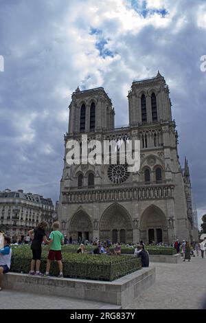 Paris, Frankreich: Kathedrale Notre Damme. 11. Juli 2018 Stockfoto