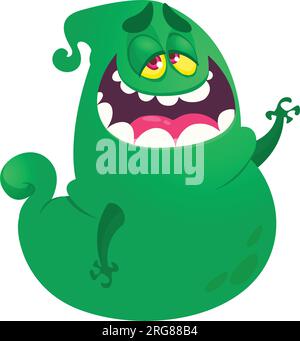 Komisches Cartoon-Design für fliegende Monster. Monster-Figur-Illustration Stock Vektor