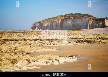 Malerische Panoramalandschaft von Sainte-Marguerite sur Mer, Normandie in Frankreich Stockfoto