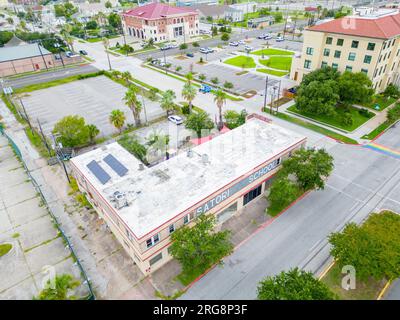 Galveston, TX, USA - 23. Juli 2023: Luftfoto Satori Elementary School Galveston Texas Stockfoto