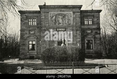 Richard Wagner (1813 - 1883) Villa des deutschen Komponisten, Wahnfried, in Bayreuth, von vorne gesehen Stockfoto