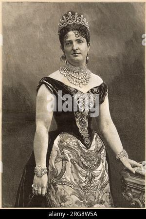 MARGHERITA VON SAVOYEN (1851 - 1926), Königin von Umberto I. von Italien. Stockfoto